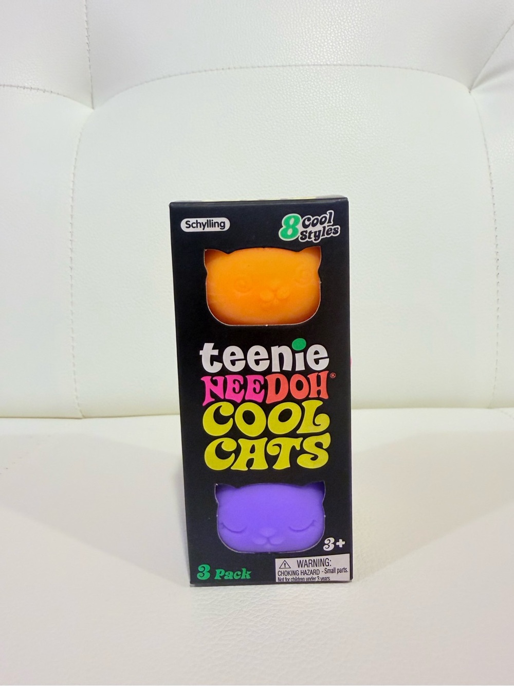 Needoh Tennie Cool Cats Stress Ball 3-Pack